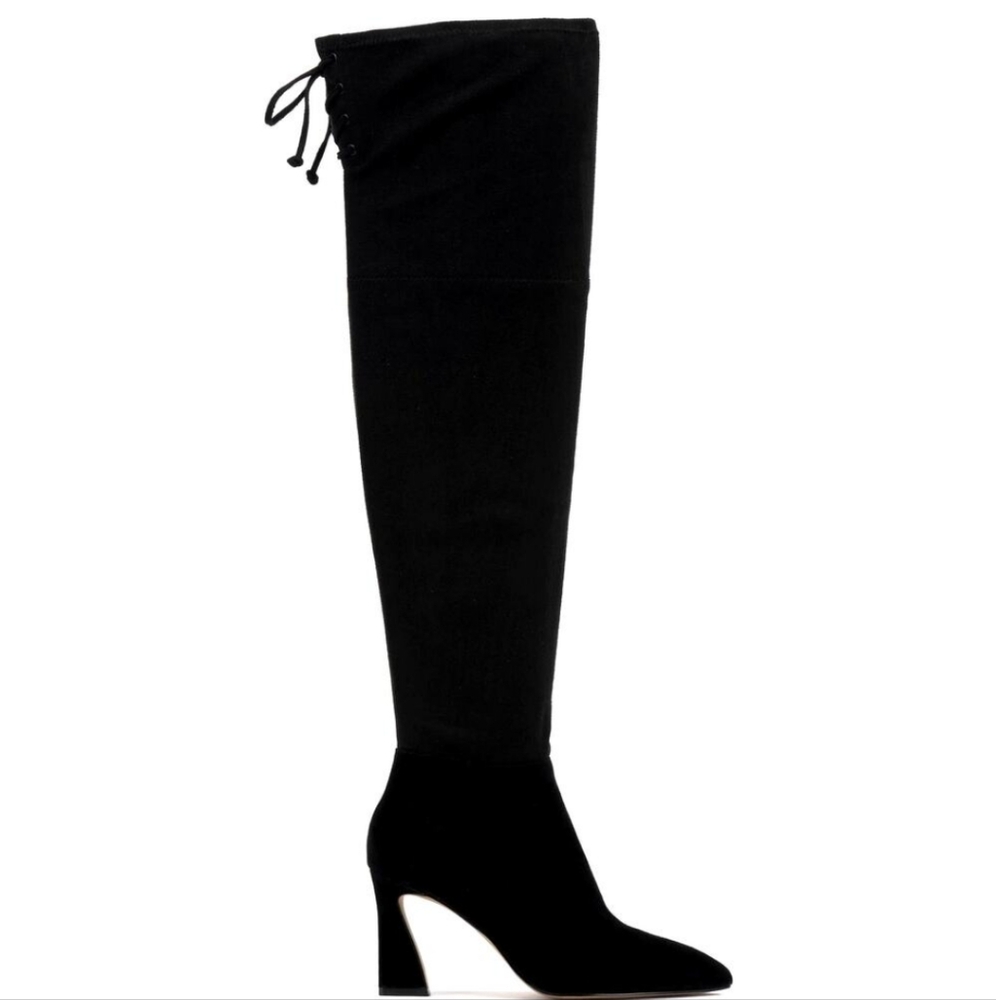 Vince Camuto TAPLANA2 Thigh High Black Suede Boots.... Size 8.5WC